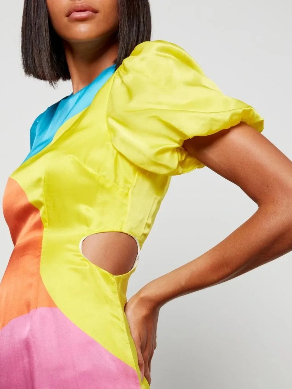 Olivia Rubin Mathilde Colourblock Mini Dress - Picture 3 of 7